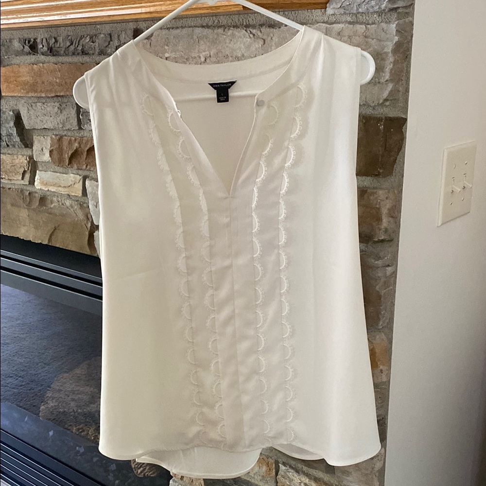 White Sleeveless Top